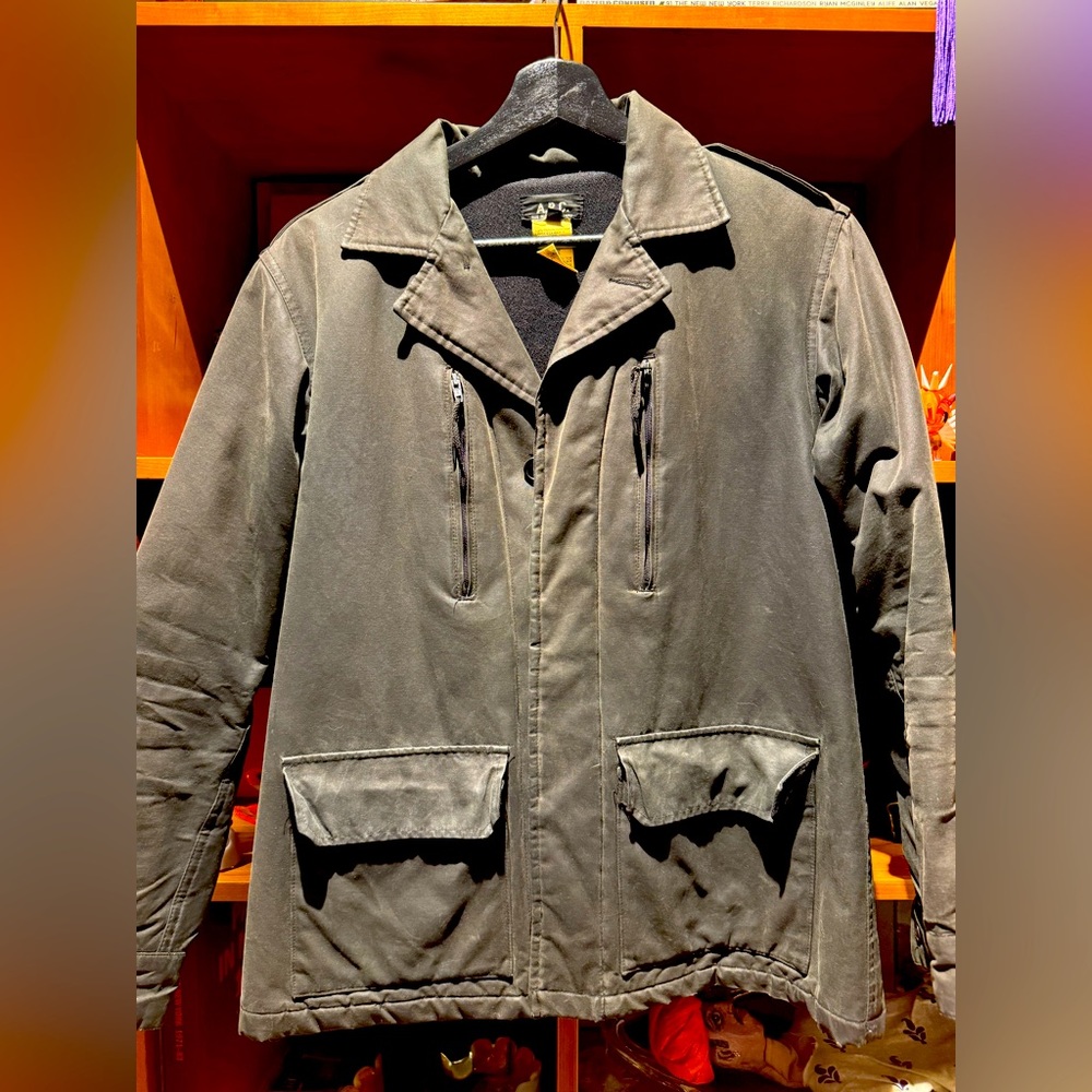 APC Vintage 1997 Women’s Oil Cotton French Military Style Jacket
